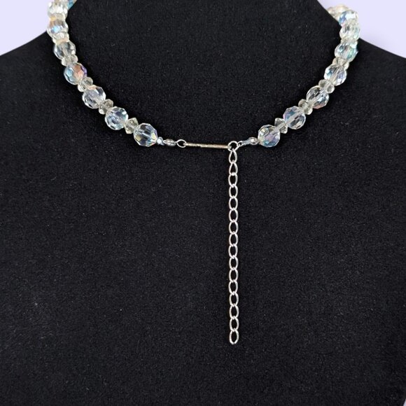 V. White AB Crystal Choker Necklace - Picture 4 of 5